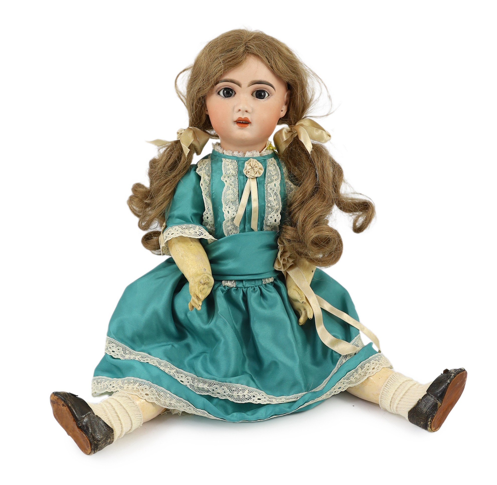 A Jumeau bisque doll, French, circa 1895, 20in.